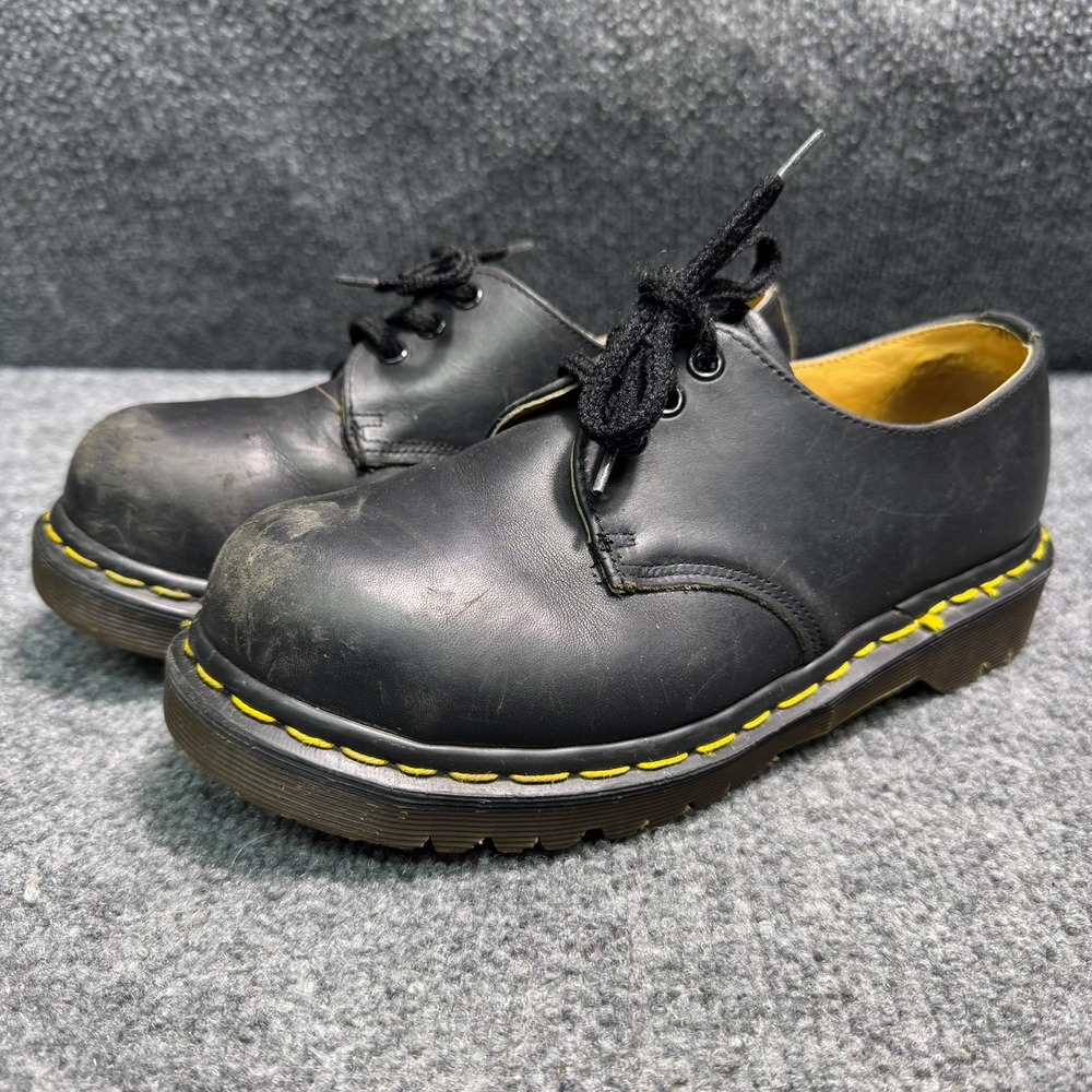 Dr. Martens Shoes Womens 4 1461 Black Made In England Leather Oxford Low Top